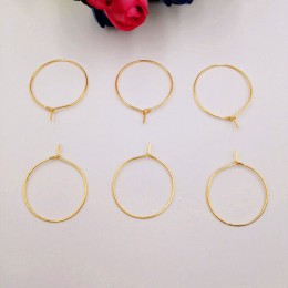 10-100 sztuk moda Big koło obręcze kolczyki klip ucha kolczyki dla kobiet biżuteria DIY dynda kolczyk akcesoria do wyrobu biżute