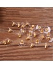 50 sztuk Silicon Stud kolczyk powrót korki Ear Post Nuts biżuteria ustalenia i składniki złoty i srebrny kolor