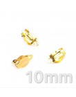 10 sztuk/partia ze stopu cynku nie przebitego ucha klipy zapięcie Fit Flatback Cabochon koraliki DIY kolczyki akcesoria do