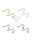 100 sztuk Hook Ear 21x13x0.7mm miedzi kolczyk ustalenia dla wyroby biżuteryjne DIY hurtownie EF0277