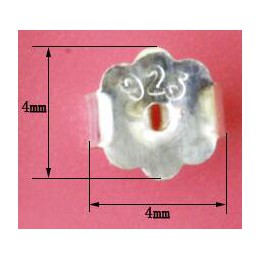 10 sztuk DIY kolczyki ze srebra próby 925 biżuteria akcesoria kolczyk powrót kolczyk wtyczka Bullet zatyczki do uszu motyl End k