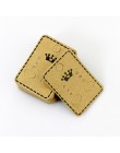 100 sztuk 4.5x3.2 cm Craft papierowe kolczyki do uszu karty powiesić Tag biżuteria wyświetlacz kolczyk Crads za etykieta brązowy