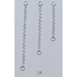 2 sztuk/partia 100% 925 Sterling Silver kolczyki złącze linii łańcuchy 3 cm 4 cm 5 cm długość dynda Ear rozszerzenia łańcuchy DI