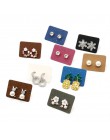 Nowy produkt 100 sztuk 2.5x3.5 cm papier typu Kraft kolczyki do uszu karty powiesić Tag biżuteria wyświetlacz kolczyk karty Favo
