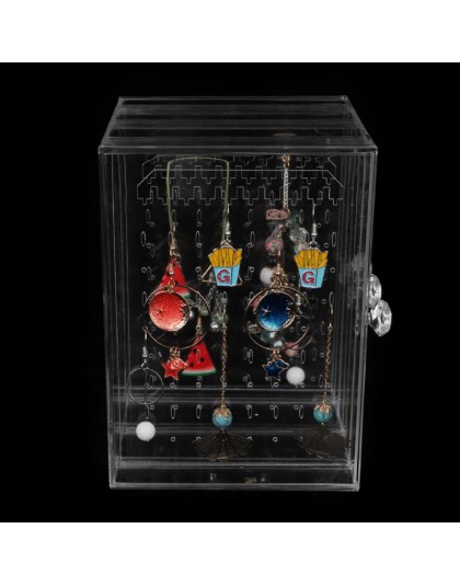 Przezroczysty akryl kolczyk stojąca półka wysokiej jakości biżuteria pudełko do przechowywania wyświetlacz Ear Stud biżuteria st
