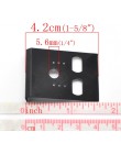 Doreen Box hot czarny ucha haki kolczyk z tworzywa sztucznego wyświetlacz karty puste 4.2x3 cm (1-5/8" x1-1/8 ") darmowa wysyłka