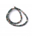 LanLi moda biżuteria 4/6mm kwadratowy naturalne kamienie koraliki DIY mężczyźni i kobiety bransoletka naszyjnik kolczyki do uszu