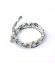 LanLi moda biżuteria 4/6mm kwadratowy naturalne kamienie koraliki DIY mężczyźni i kobiety bransoletka naszyjnik kolczyki do uszu