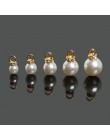 Gorący sprzedawanie 10 sztuk/partia 5 rozmiary imitacja pereł owalne Charms wisiorek dla uszu, naszyjnik, biżuteria, kobiety, su