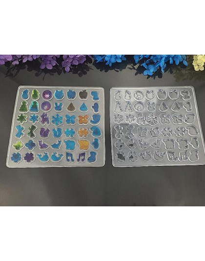 1 zestaw 42 kolczyki moda Scrapbooking silikonowe formy DIY żywica rzemiosło dekoracyjne tworzenia biżuterii formy żywicy epoksy