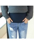 Spodnie jeansowe ciążowe dla kobiet w ciąży kombinezony ciążowe długie stylu boyfriend