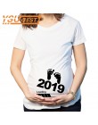 T-shirt Koszulka ciążowa Top z krótkim rękawem śmieszne ubrania dla kobiet w ciąży