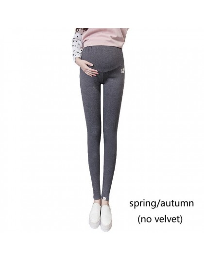 4XL zima aksamitne spodnie dla kobiet w ciąży macierzyństwo legginsy ciepłe ubrania pogrubienie spodnie dla kobiet w ciąży odzie