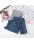 0252 9/10 długość Stretch myte Denim jeansy ciążowe lato moda spodnie damskie obcisłe odzież dla ciężarnych kobiet spodnie