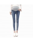 0252 9/10 długość Stretch myte Denim jeansy ciążowe lato moda spodnie damskie obcisłe odzież dla ciężarnych kobiet spodnie