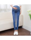 Nastolatek odzież ciążowa spodnie dla kobiet w ciąży uszkodzony otwór dżinsy lato cienki styl w ciąży spodnie legginsy macierzyń