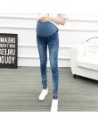 Nastolatek odzież ciążowa spodnie dla kobiet w ciąży uszkodzony otwór dżinsy lato cienki styl w ciąży spodnie legginsy macierzyń