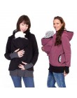 Nowy 2018 moda dla dzieci przewoźnik kurtka Kangaroo ciepłe macierzyństwo bluzy z kapturem kobiet odzieży wierzchniej płaszcz dl