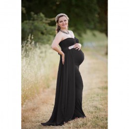 Bez ramiączek sukienka ciążowa do sesji zdjęciowej fotografia rekwizyty ciąży sukienki dla kobiet w ciąży kobiety odzież Vestido