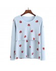 2019 nowe damskie, damskie, macierzyński Top Mama ubrania pochlebne boczne ruchy z długim rękawem Scoop Neck ciąża T-shirt kobie