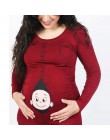 ARLONEET kobieta w ciąży karmienie piersią ubrania ciążowe do podglądania dziecka T Shirt śmieszne Tee w oczekiwaniu na matki to