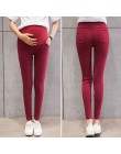 6 kolorów Skinny spodnie ciążowe dla kobiet w ciąży ubrania Stretch ołówek spodnie do karmienia legginsy ciąży odzież wiosna Wea