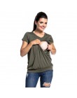 Nowo Plus rozmiar w ciąży ubrania letnie karmienie piersią koszulki dla kobiet w ciąży T-shirt topy odzież ciążowa dla kobiet