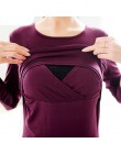 Z długim rękawem bluzki do karmienia kobiet w ciąży karmienie piersią koszulki z krótkim rękawem odzież dla ciężarnych kobiet no