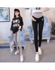 6026 2018 jesień moda Skinny Legging niskiej talii po drugiej stronie V brzucha spodnie z dzianiny odzież dla ciężarnych kobiet