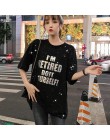 Koreański moda lato T koszula kobiety list druku luźne casual harajuku koszulka z krótkim rękawem żółty tshirt topy w dużych roz