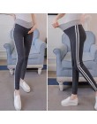 6026 2018 jesień moda Skinny Legging niskiej talii po drugiej stronie V brzucha spodnie z dzianiny odzież dla ciężarnych kobiet