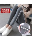 323  wiosna jesień Stretch bawełna Skinny ciążowe Legging wysokiej talii brzucha Legging odzież dla ciężarnych kobiet spodnie