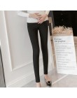 1662  stretch bawełna Skinny Legging 2019 moda jesień obcisłe spodnie odzież dla ciężarnych brzucha dla kobiet odzież ciążowa