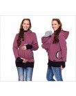 Nosidełko kangura bluza z kapturem zima macierzyński bluza z kapturem odzież wierzchnia kurtka płaszcz dla kobiet w ciąży noszen