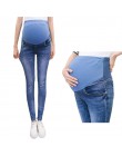 Brzucha dżinsy dla kobiet w ciąży Denim spodnie skinny fit pielęgniarstwa odzież ciążowa elastyczna talia spodnie ciążowe odzież