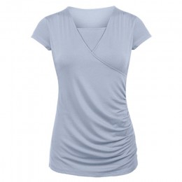 MUQGEW karmienie piersią odzież damska bluza stałe drukuj topy macierzyństwo karmienie piersią bluza koszulka ropa lactancia  y