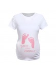 Top dla kobiet w ciąży Plus rozmiar odzież ciążowa luźna koszulka list Cartoon drukuj bluzka koszula z długim rękawem wiosna w c