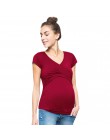 Odzież ciążowa t koszula kobiety stałe w ciąży karmienie piersią macierzyński koszulki wielofunkcyjna bluzka koszulka dla kobiet