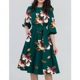 2019 wiosna O-neck z długim ciążowe sukienki dla kobiet w ciąży ubrania dla kobiet kwiaty drukuj ciąża sukienka Gravidas odzież 