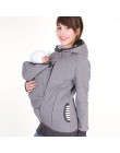 Meternity bluzy z kapturem kangur płaszcz zimowy z kapturem dla kobiety w ciąży dziecko przewoźnika kurtka odzież wierzchnia pła