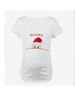 W ciąży T shirt druku mama się ciąży ubrania z krótkim rękawem odzież ciążowa kobiet w ciąży koszulki z krótkim rękawem ciąża Te