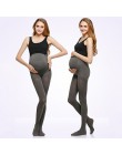 PLAMTEE odzież ciążowa zima jednolity kolor regulowane legginsy dla kobiet w ciąży gruby cały mecz spodnie ciążowe Polainas