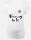 W ciąży T shirt druku mama się ciąży ubrania z krótkim rękawem odzież ciążowa kobiet w ciąży koszulki z krótkim rękawem ciąża Te