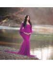 Bez ramiączek sukienka ciążowa do sesji zdjęciowej fotografia rekwizyty Maxi ciąży sukienki dla kobiet w ciąży ubrania dla kobie