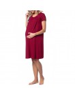 ENXI na co dzień ciążowe sukienka do karmienia piersią odzież ciąża w ciąży stałe kobiet karmiących piersią sukienka dla matki w