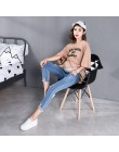 817 7/10 długość lato jesień moda jeansy ciążowe wysoka talia brzuch Skinny ołówek spodnie odzież dla ciężarnych kobiety ciąża