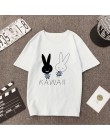 KAWAII druku T koszula kobiety wiosna lato nowy styl krótki rękaw okrągły dekolt kobiety bluzki na co dzień luźne Tshirt kobiet