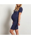 Kobieta w ciąży sukienka lato fala z krótkim rękawem wielofunkcyjny sukienka ciążowa moda sukienka w ciąży odzież ciążowa moda
