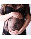 2017 moda lato macierzyński Sexy koronki kwiatowy sukienka ciążowa fotografia odzież dla ciężarnych kobiet