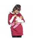 Ciepłe bawełniane damskie bluzy ciążowe pielęgniarstwo Top odzież karmienie piersią bluzy z kapturem dla kobiet w ciąży znosić u